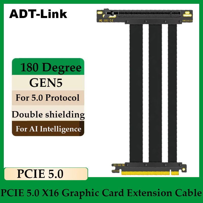 Pcie 5.0 Gpu Riser Cable - ADT-Link PCI-E 5.0 16X Riser Cable