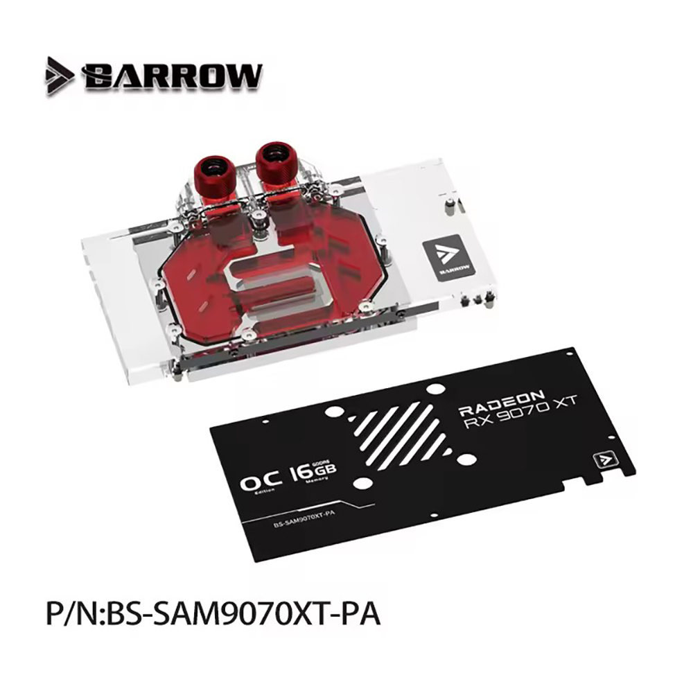 Barrow GPU Water Block For SAP - огляд і ціна Rx 9070 Xt