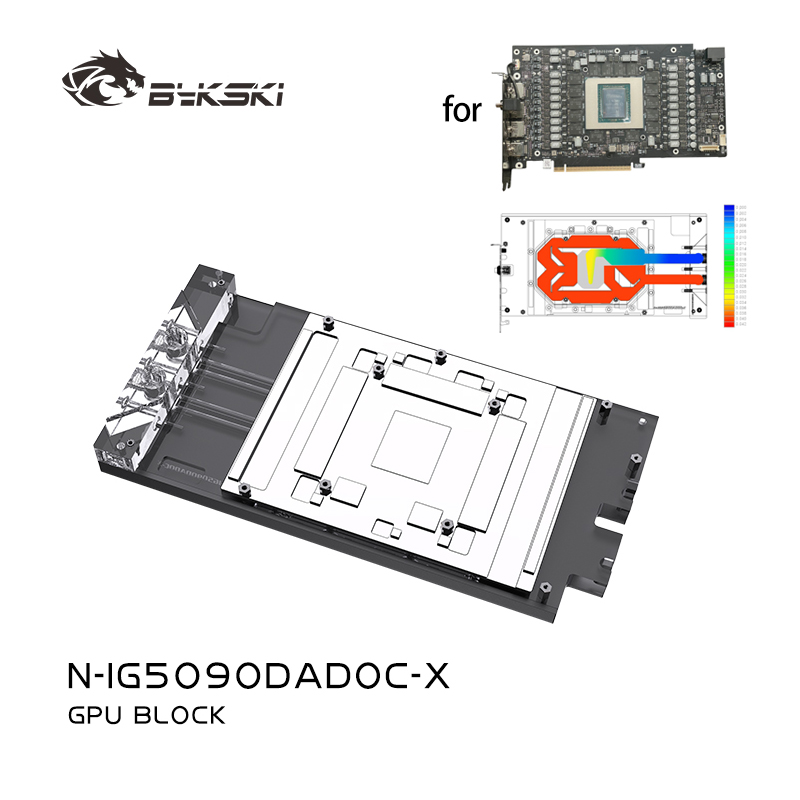 Bykski N-IG5090DADOC-X GPU Blo - огляд і ціна Rtx 5090 32Gb