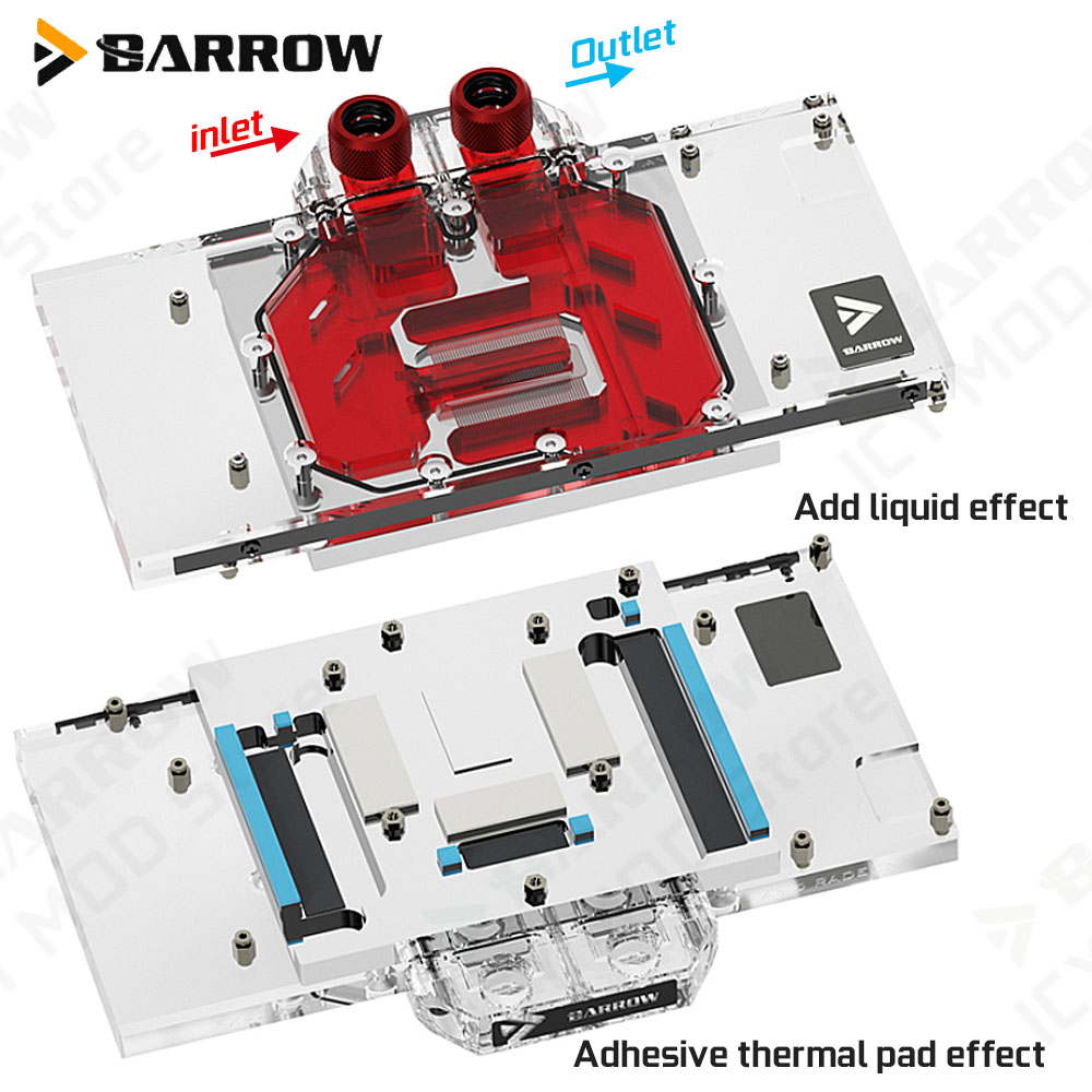 Barrow Graphics Card Water Coo - огляд і ціна Rx 9070 Xt