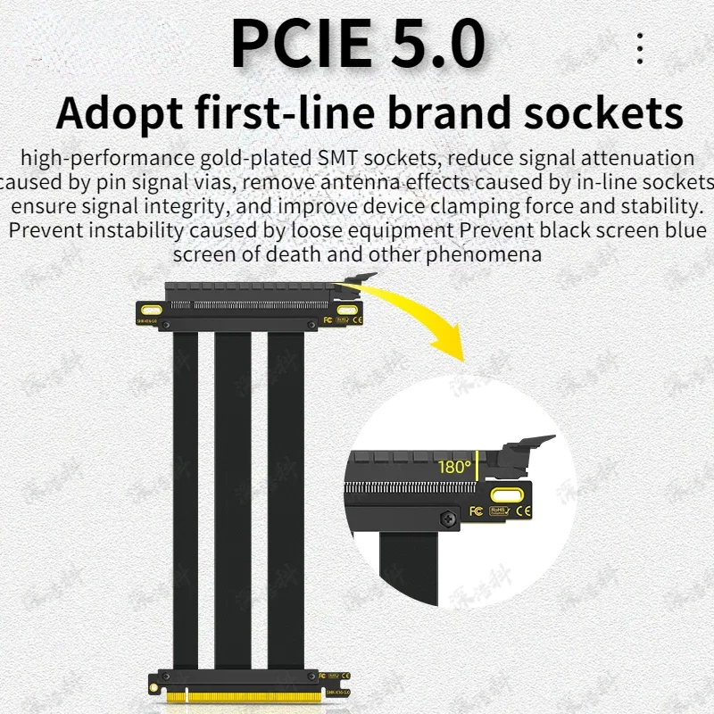 ADT-Link PCI-E 5.0 16X Riser C - огляд і ціна Pcie 5.0 Gpu Riser Cable