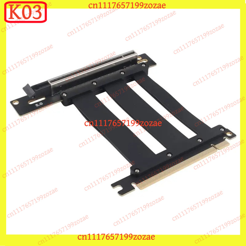 K03 PCIe 5.0 X16 90‑Degree Slo - огляд і ціна Pcie 5.0 Gpu Riser Cable
