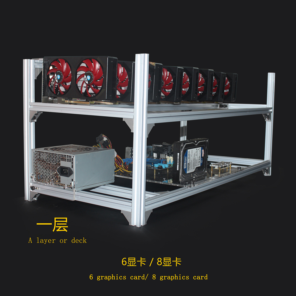 6 8 12 19 GPU Miner Mining Rig - огляд і ціна Gpu Mining Rig Frame 8 Gpu