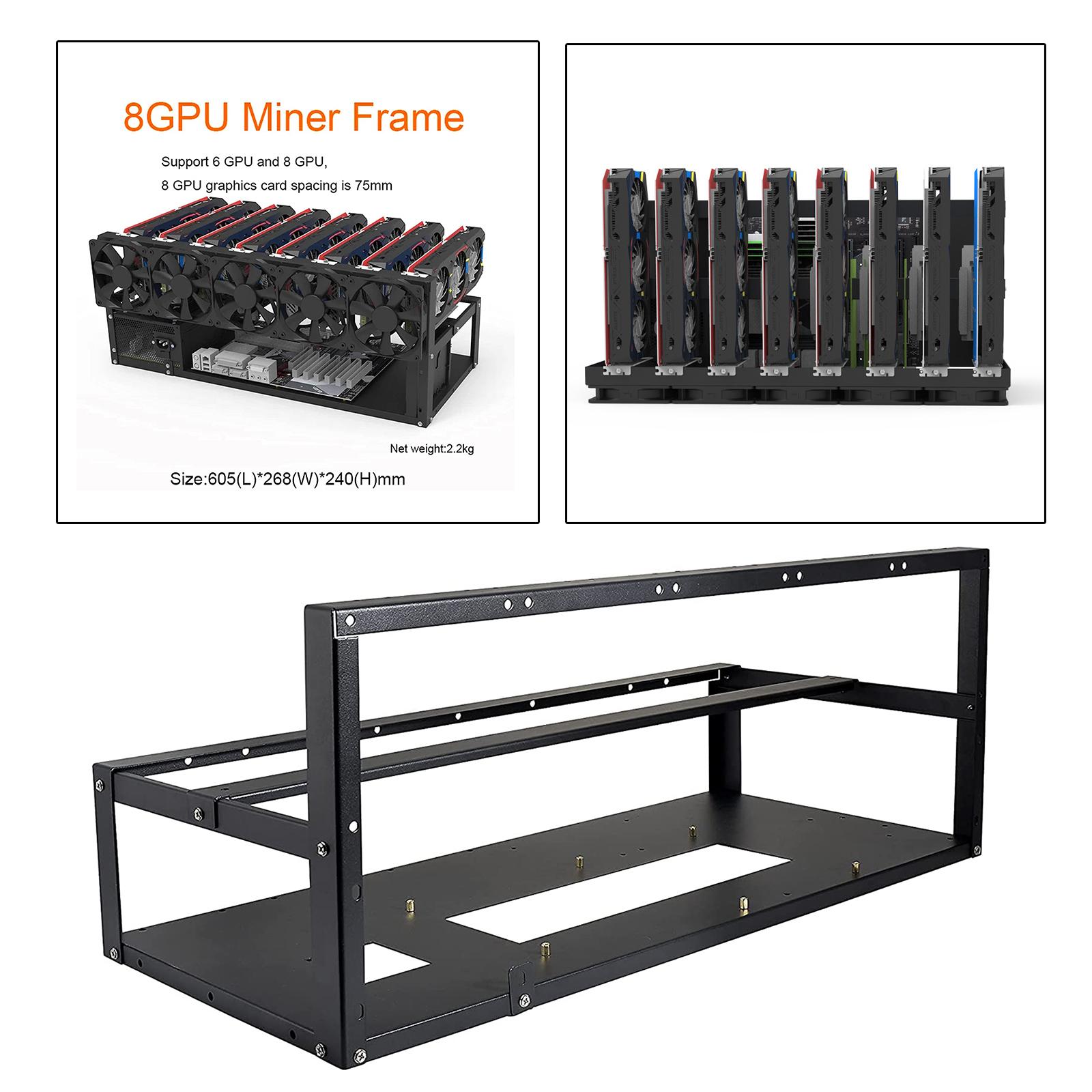 6/8 GPU Mining Rig Frame Rack  - огляд і ціна Gpu Mining Rig Frame 8 Gpu