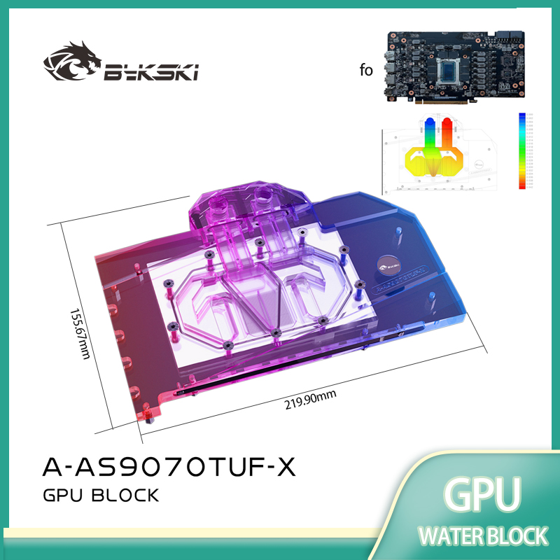 Bykski GPU Block for ASUS Rade - огляд і ціна Rx 9070 Xt