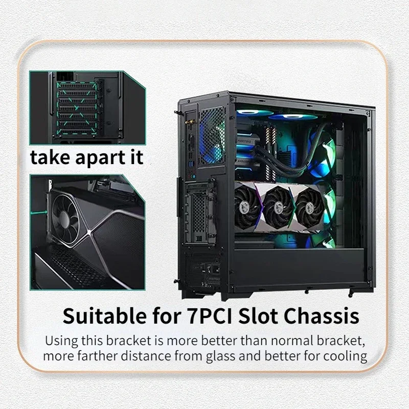 Vertical GPU Mount Bracket PC  - огляд і ціна Pcie 5.0 Gpu Riser Cable